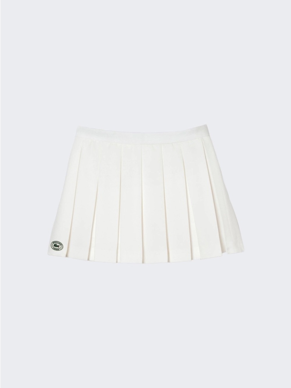 Lacoste White Pleated Mini Skirt